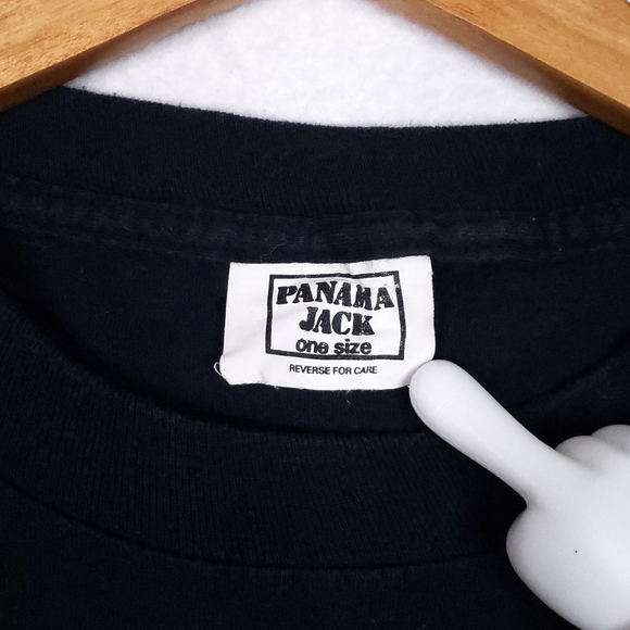 Vintage Natuee Panama Jack Wrap Around Rainforest Toucan Macaw Tropical T-shirt - Picture 7 of 15